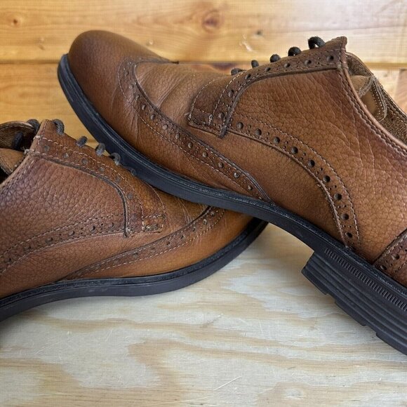 ALDO Mens Brown leather Oxford Dress Shoes Lace Up Size 10.5 EUC - Picture 3 of 5